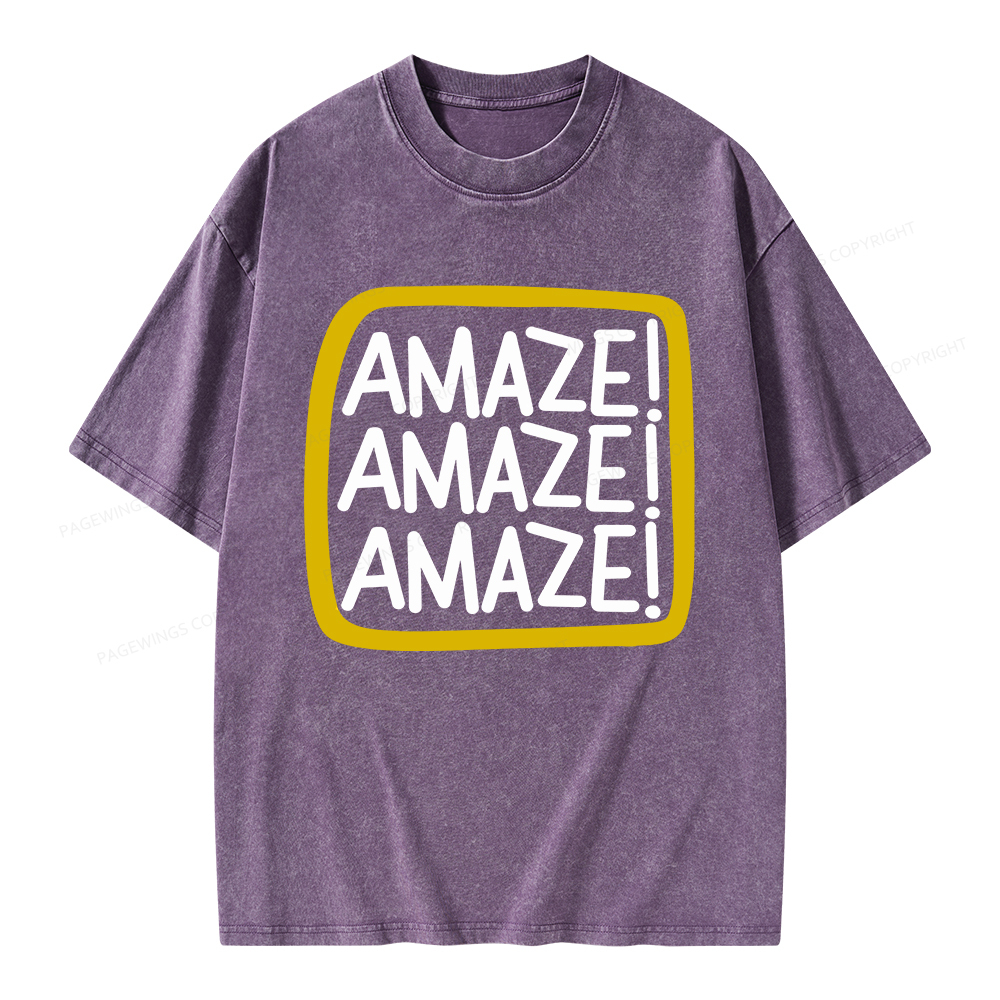 Pagewings Amaze Unisex Washed T-shirt
