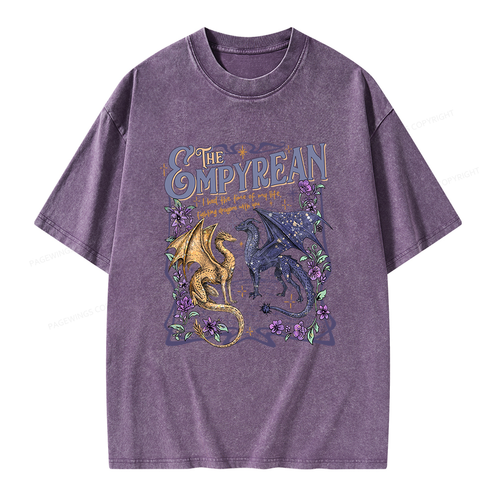 Pagewings Dragon Riders Unisex Washed T-shirt