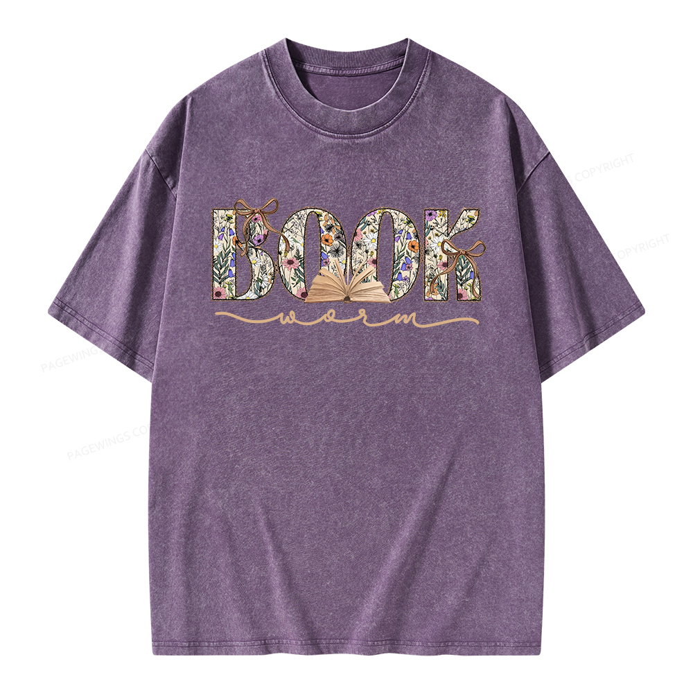 Pagewings Bookworm Unisex Washed T-shirt