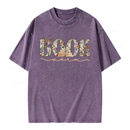 Pagewings Bookworm Unisex Washed T-shirt