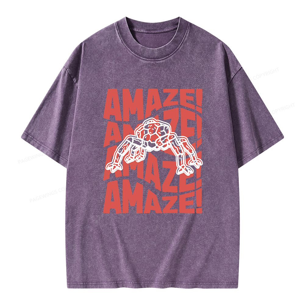 Pagewings Amaze Space Unisex Washed T-shirt