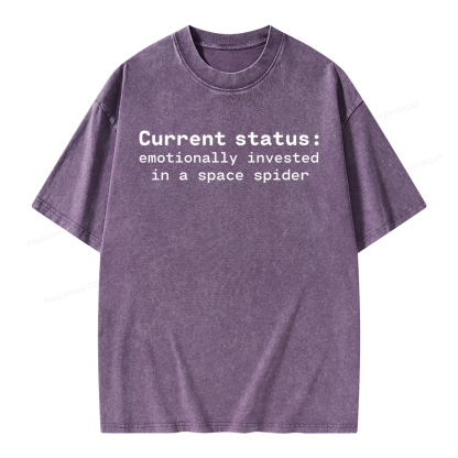 Pagewings Current Status Unisex Washed T-shirt