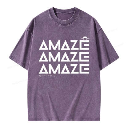 Pagewings Amaze Unisex Washed T-shirt