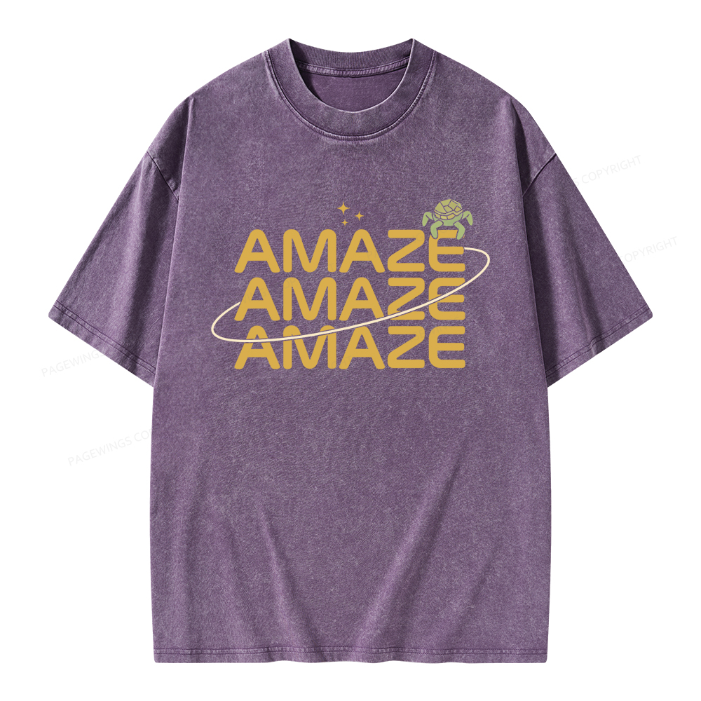Pagewings Amaze Unisex Washed T-shirt