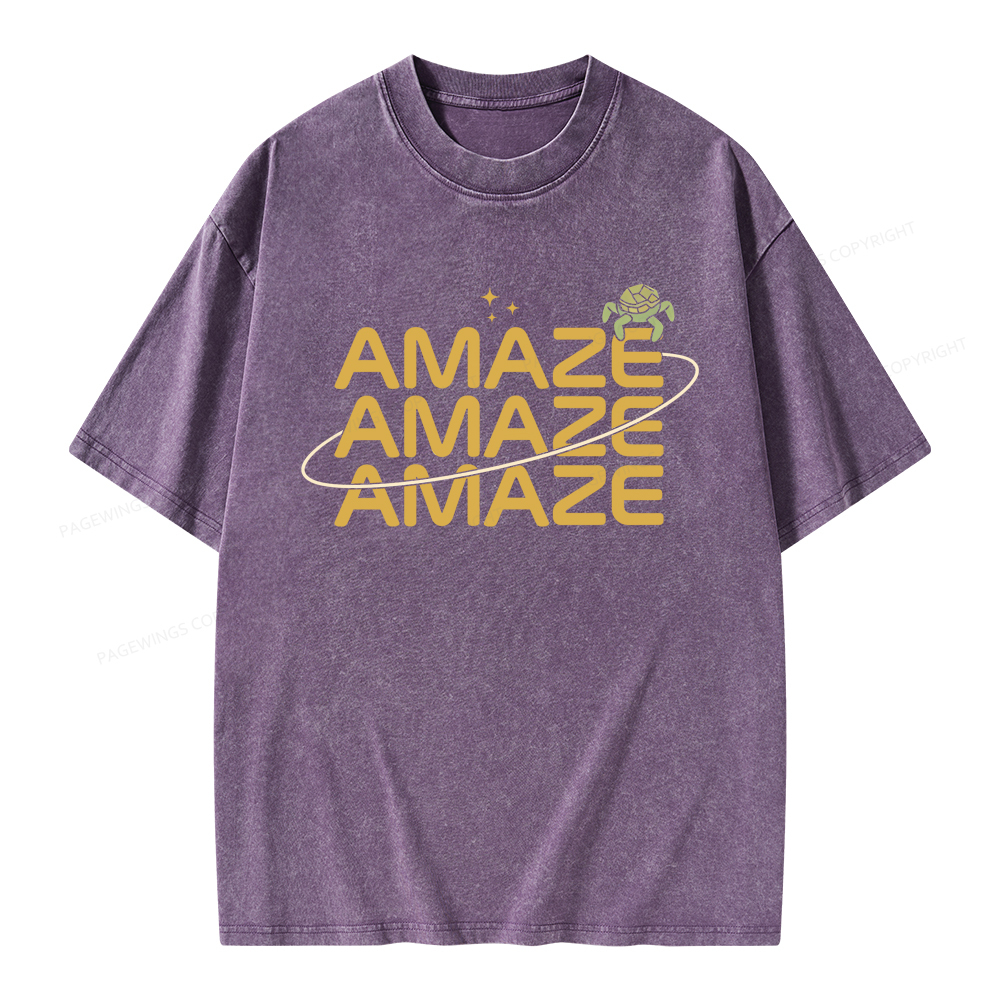 Pagewings Amaze Unisex Washed T-shirt
