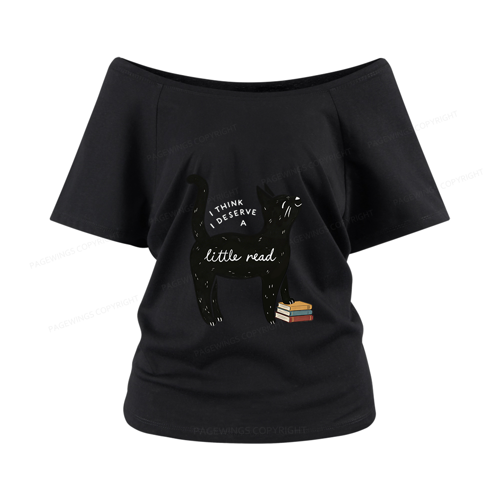 Pagewings Little Read Women Off Shoulder T-shirts