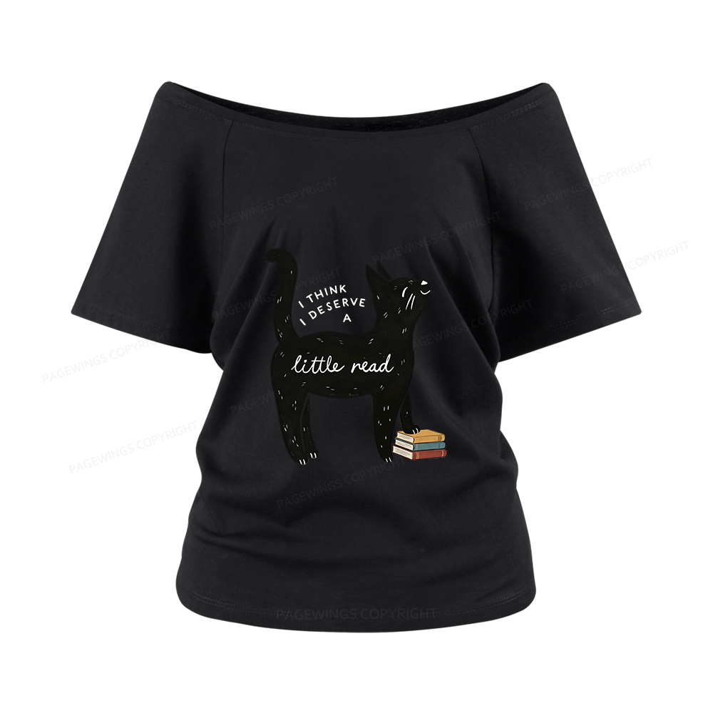 Pagewings Little Read Women Off Shoulder T-shirts
