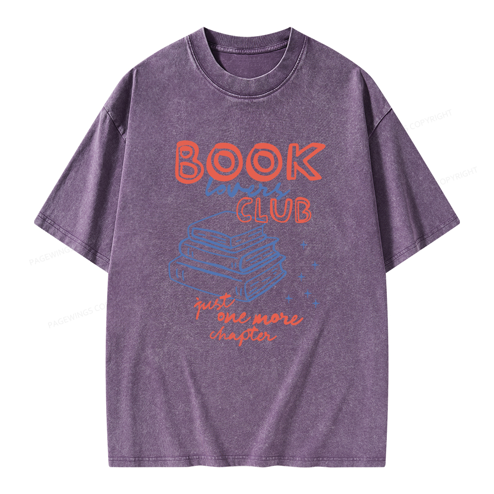 Pagewings Book Lovers Club Unisex Washed T-shirt