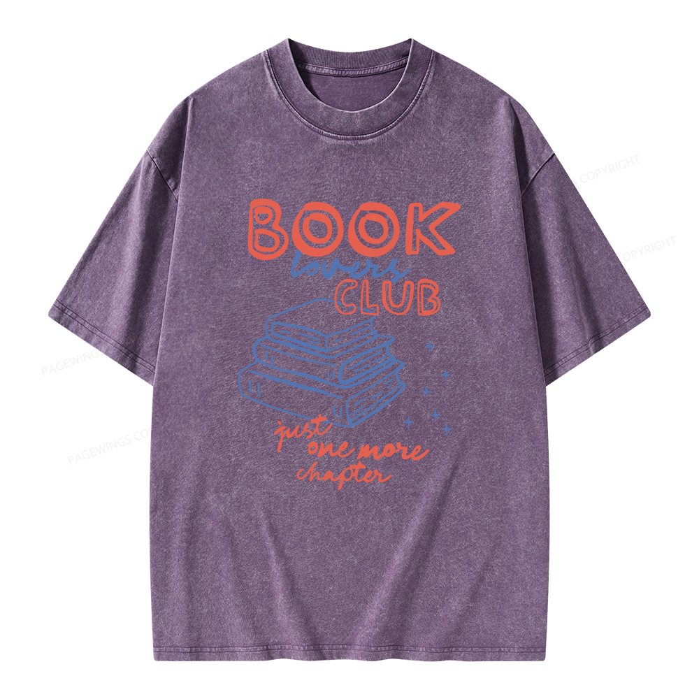 Pagewings Book Lovers Club Unisex Washed T-shirt