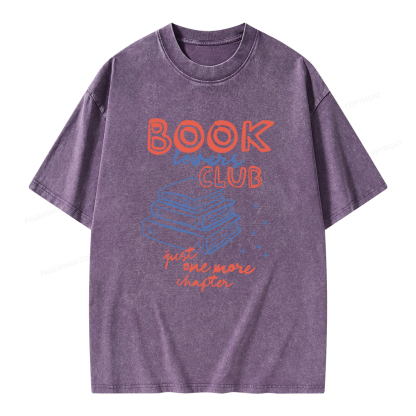 Pagewings Book Lovers Club Unisex Washed T-shirt