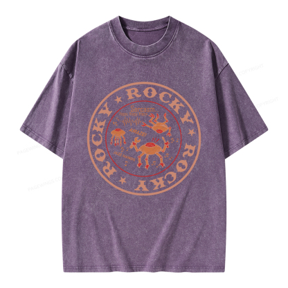 Pagewings Vintage Rocky Unisex Washed T-shirt
