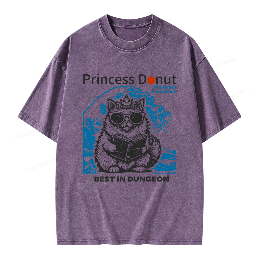 Pagewings Princess Donut Unisex Washed T-shirt