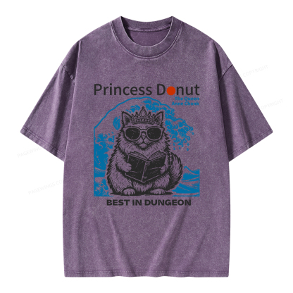 Pagewings Princess Donut Unisex Washed T-shirt