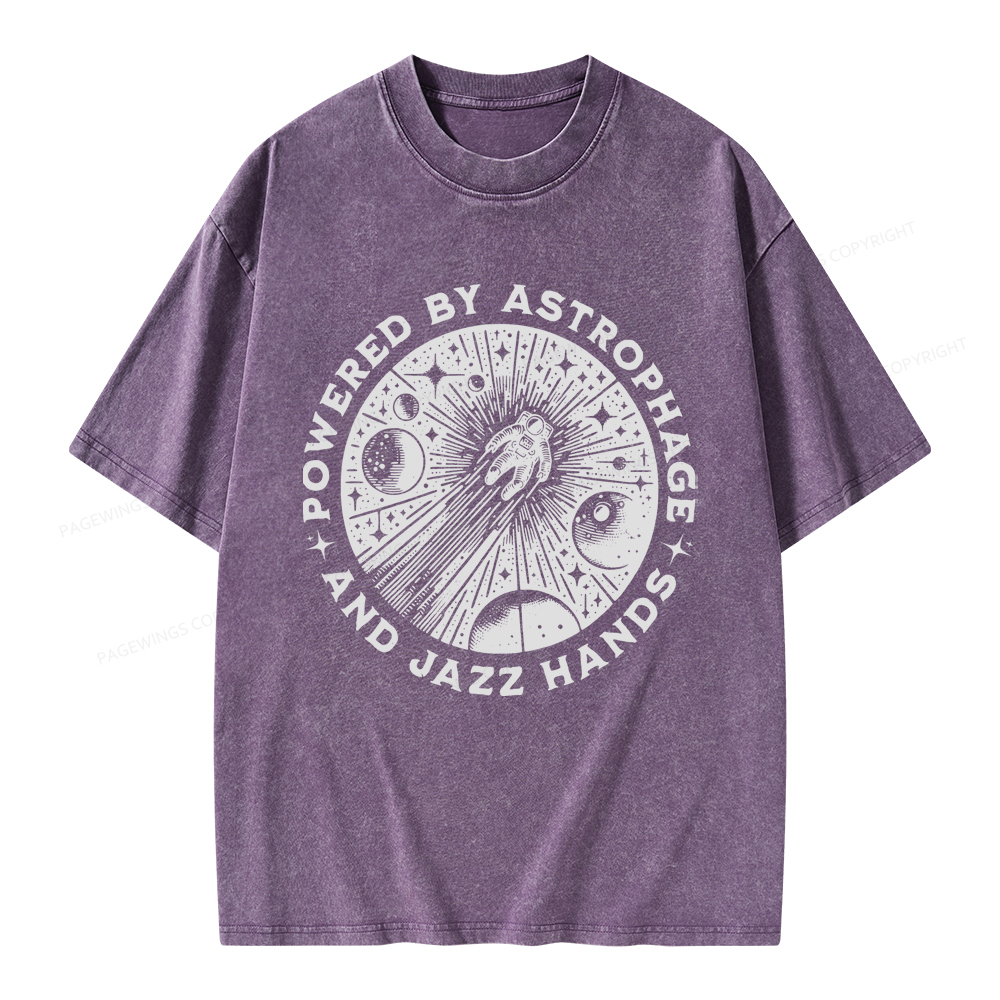 Pagewings Sci-Fi Book Lover Unisex Washed T-shirt