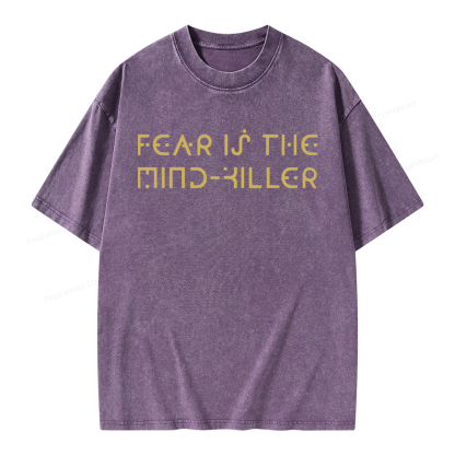 Pagewings Fear Is The Mind-Killer Unisex Washed T-shirt