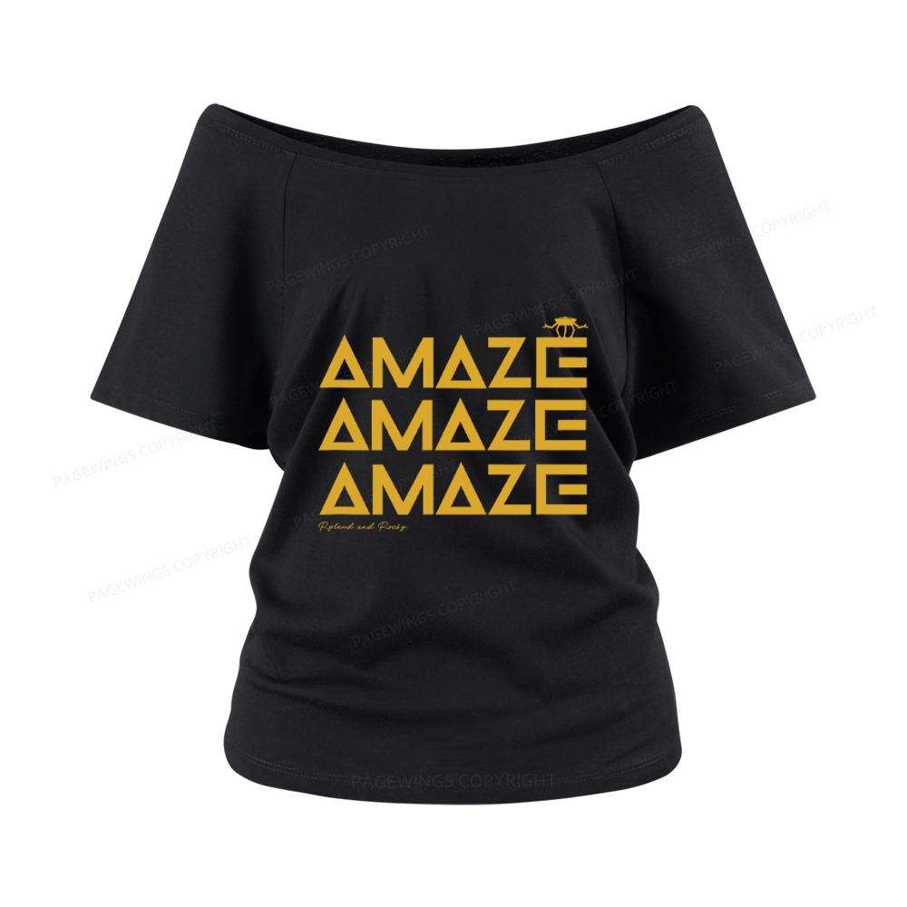 Pagewings Amaze Women Off Shoulder T-shirts
