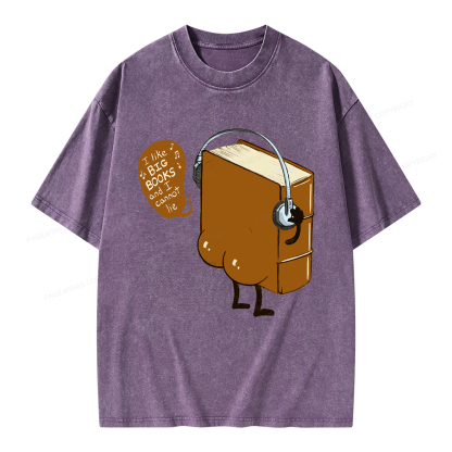 Pagewings Big Books Unisex Washed T-shirt
