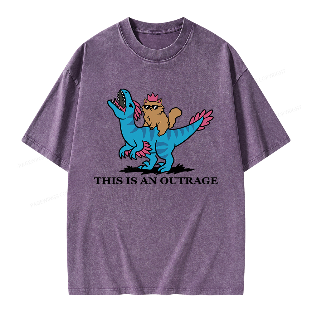 Pagewings Fantasy Book Reader Unisex Washed T-shirt