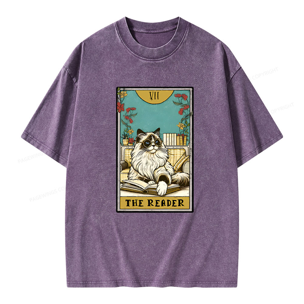 Pagewings The reader Unisex Washed T-shirt