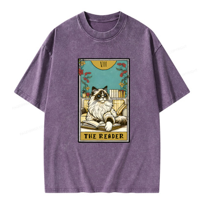 Pagewings The reader Unisex Washed T-shirt