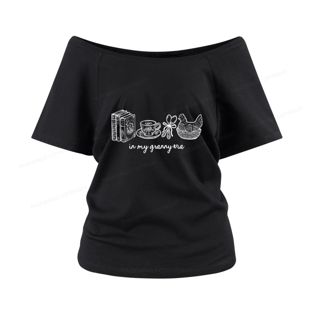 Pagewings In My Granny Era Women Off Shoulder T-shirts