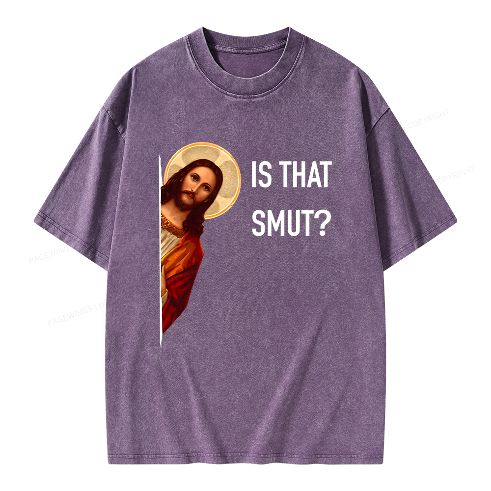 Pagewings Is That Smut Unisex Washed T-shirt