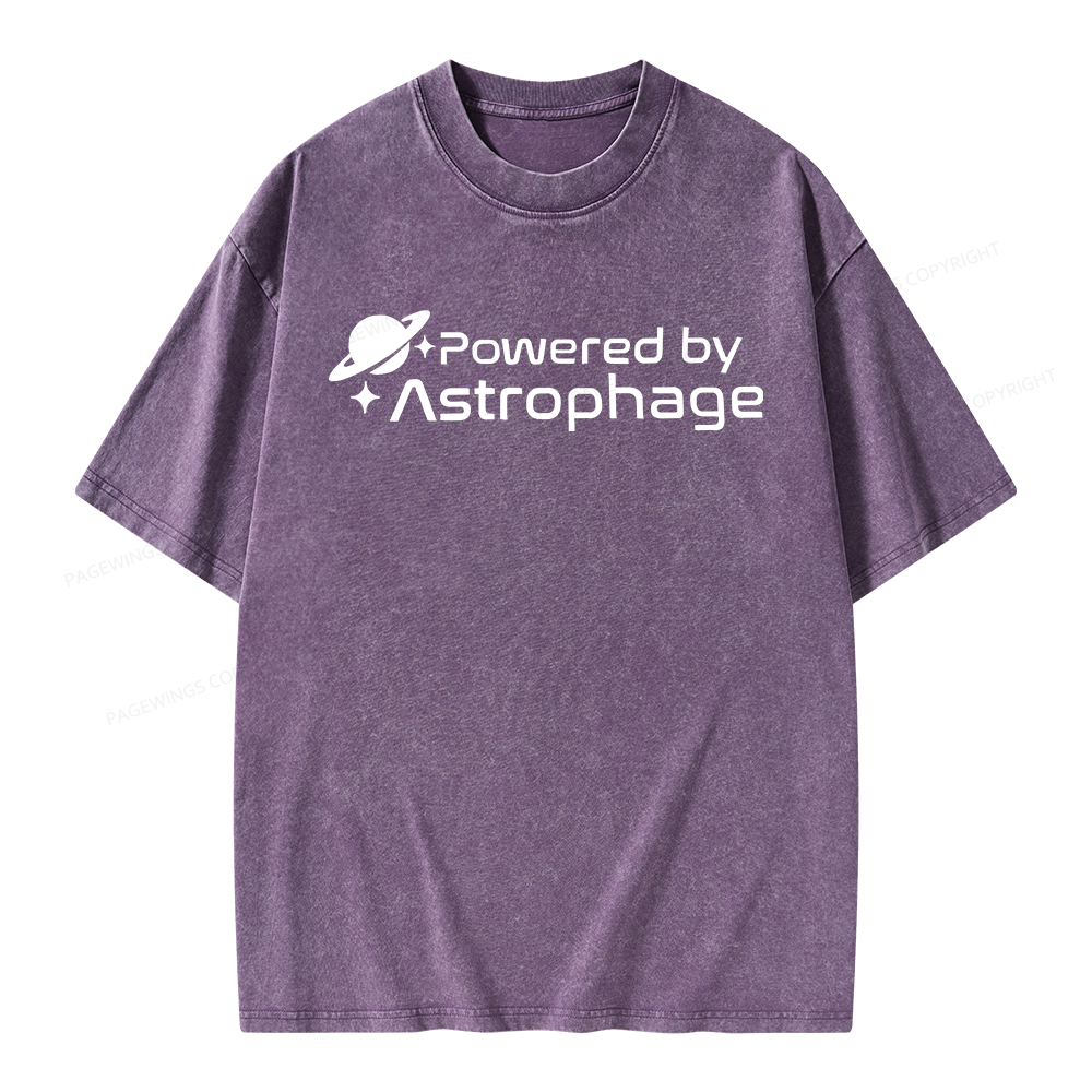 Pagewings Powered By Astrophag Unisex Washed T-shirt