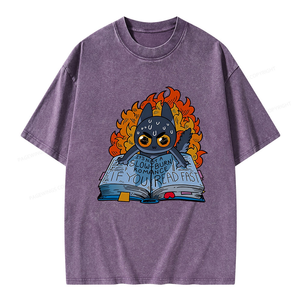 Pagewings If You Read Fast Unisex Washed T-shirt