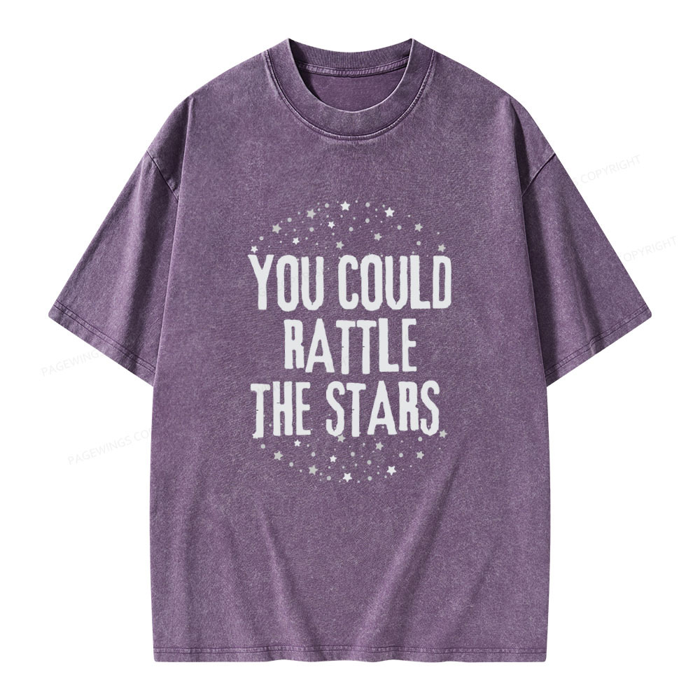 Pagewings You Could Rattle the Stars Unisex Washed T-shirt