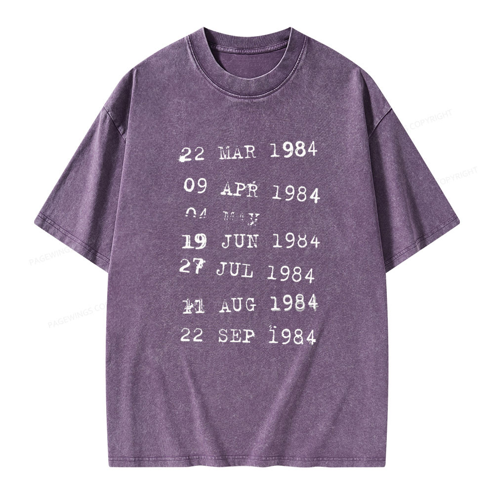 Pagewings Library Stamps Unisex Washed T-shirt