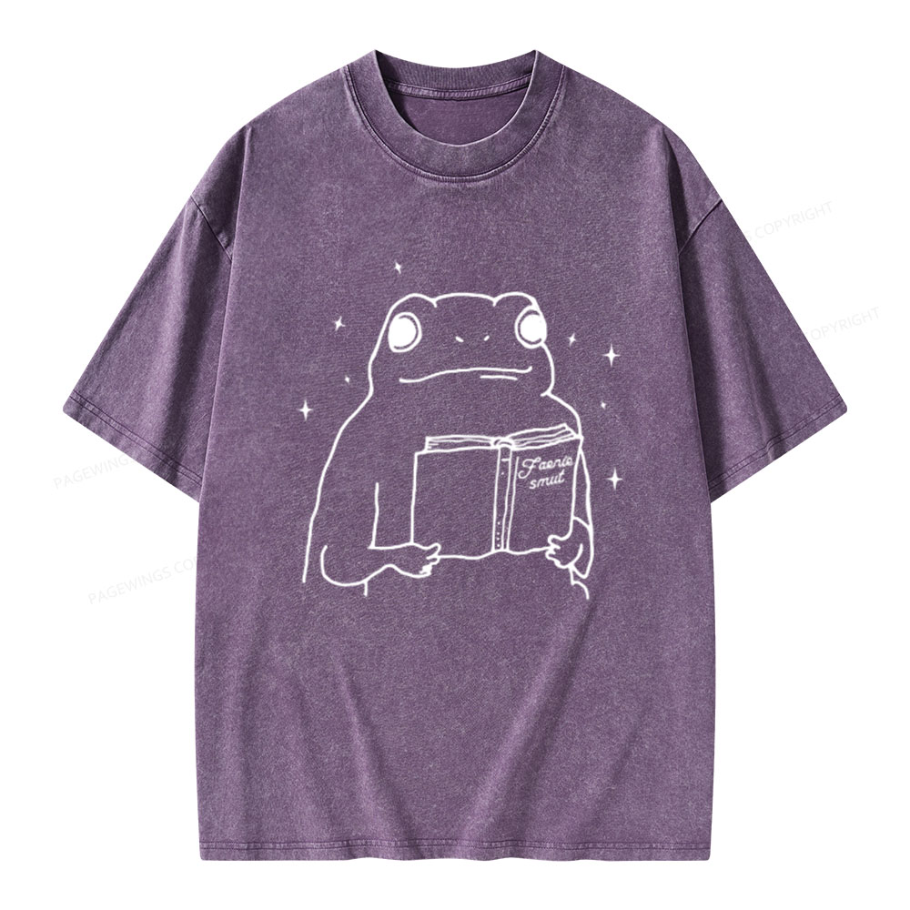 Pagewings Faerie Smut and Frogs Comfort Unisex Washed T-shirt