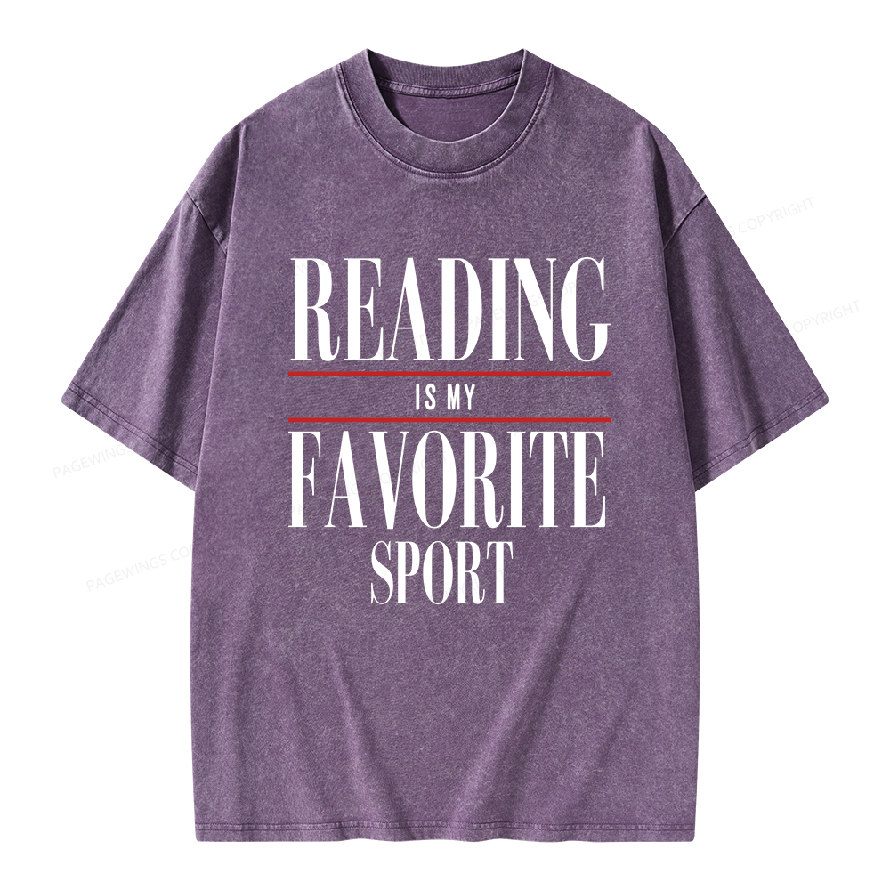 Pagewings Vintage Reading Sweatshirt, Booklover gift  Unisex Washed T-shirt