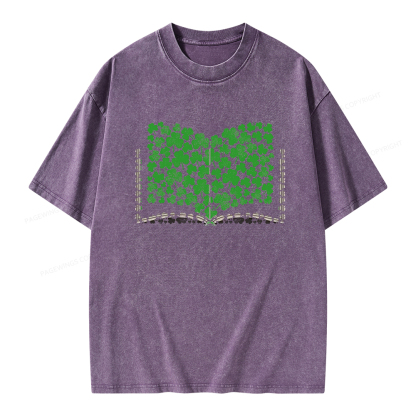 Pagewings Clover Creative Books Unisex Washed T-shirt