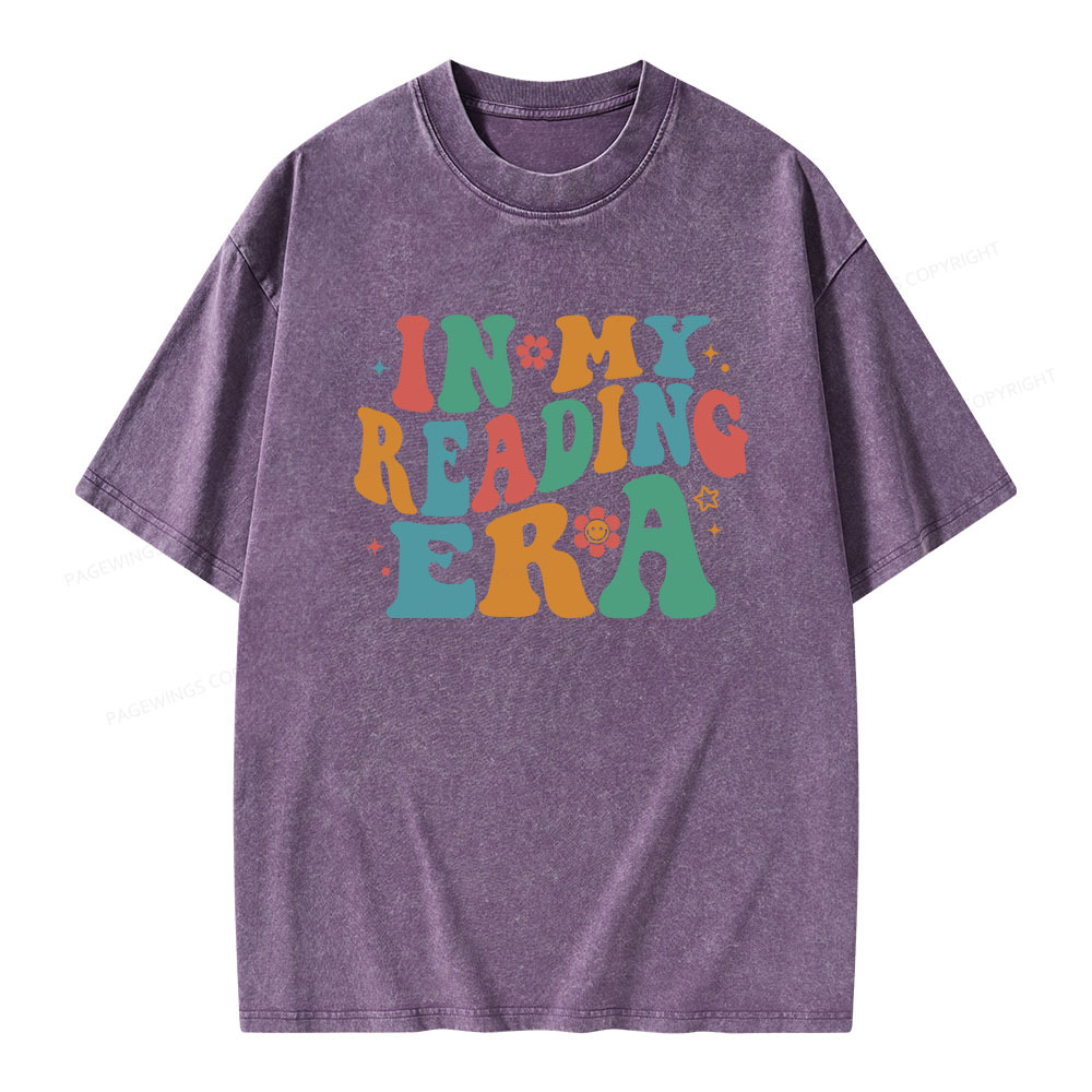 Pagewings In My Reading Era Unisex Washed T-shirt