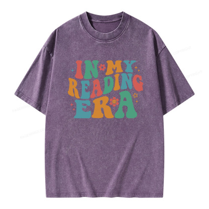 Pagewings In My Reading Era Unisex Washed T-shirt