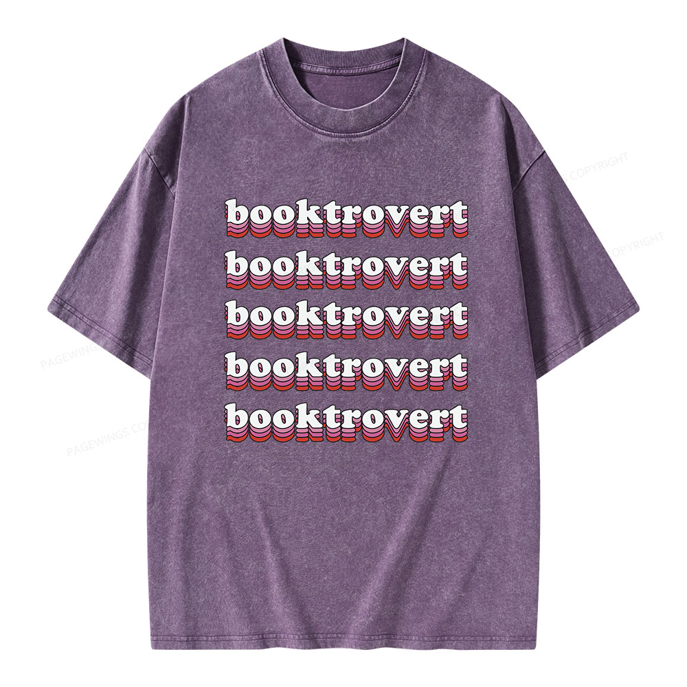 Pagewings Booktrovert Unisex Washed T-shirt