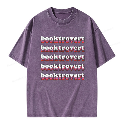 Pagewings Booktrovert Unisex Washed T-shirt