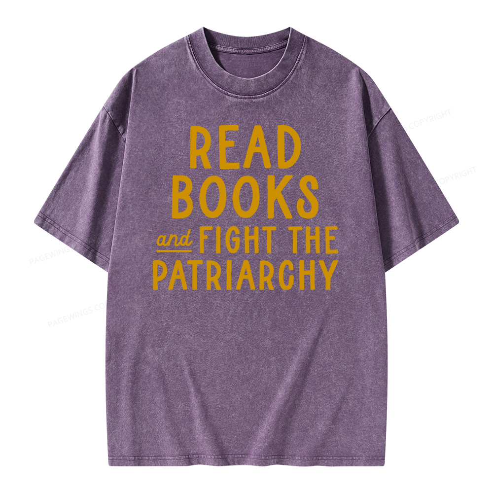 Pagewings Feminist Shirt, Banned Books Shirt Unisex Washed T-shirt