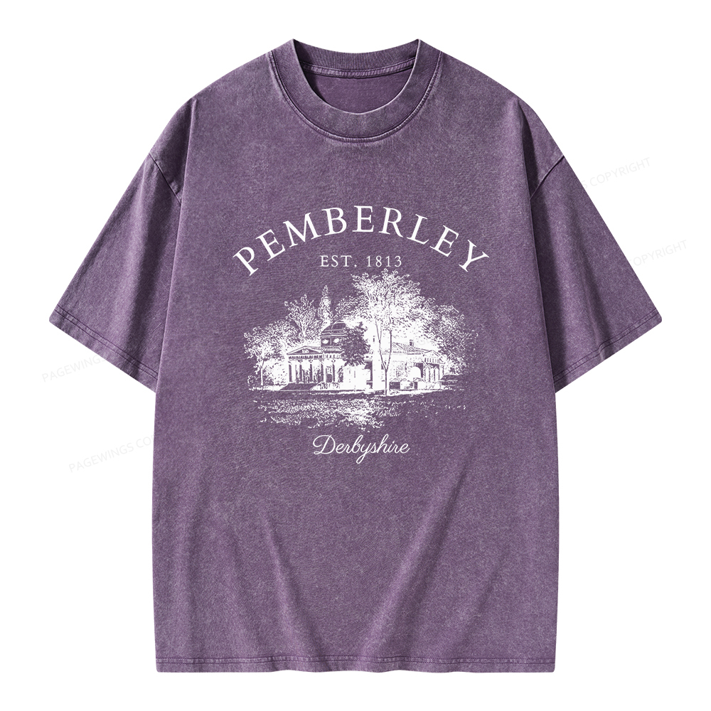 Pagewings Pride and Prejudice Unisex Washed T-shirt