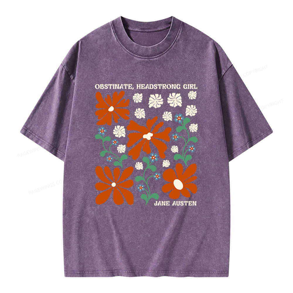 Pagewings Obstinate Headstrong Girl Unisex Washed T-shirt