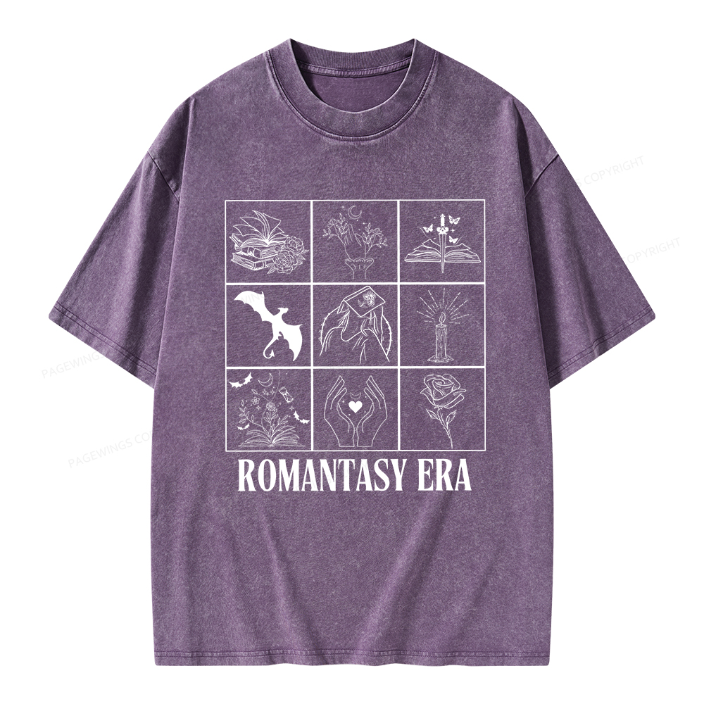 Pagewings Romantasy Era Book Shirt Comfort Colors t-shirt Unisex Washed T-shirt