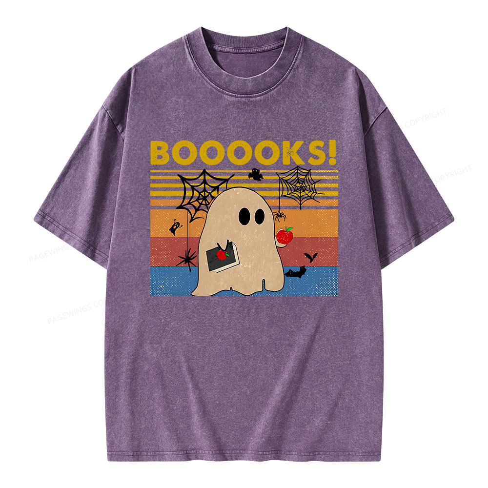 Pagewings Booooks Unisex Washed T-shirt