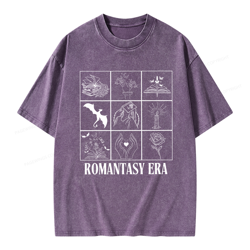 Pagewings Romantasy Era Book Shirt Comfort Colors t-shirt Unisex Washed T-shirt