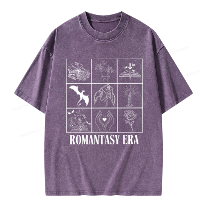 Pagewings Romantasy Era Book Shirt Comfort Colors t-shirt Unisex Washed T-shirt