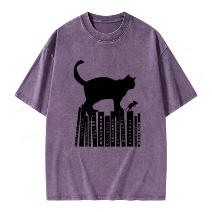 Pagewings Bookplate Creative T-shirt Unisex Washed T-shirt