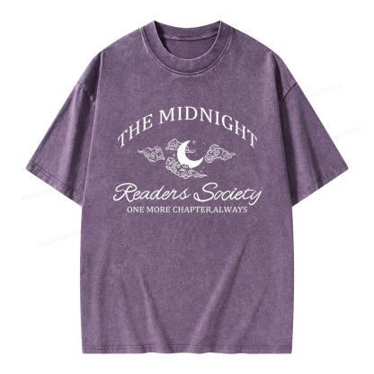 Pagewings The Midnight Readers Society Unisex Washed T-shirt