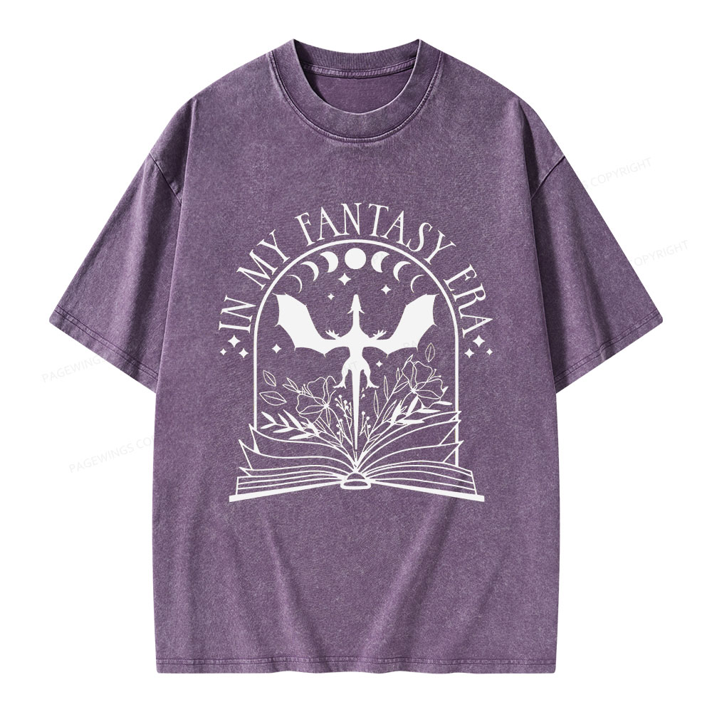 Pagewings In My Fantasy Era Unisex Washed T-shirt