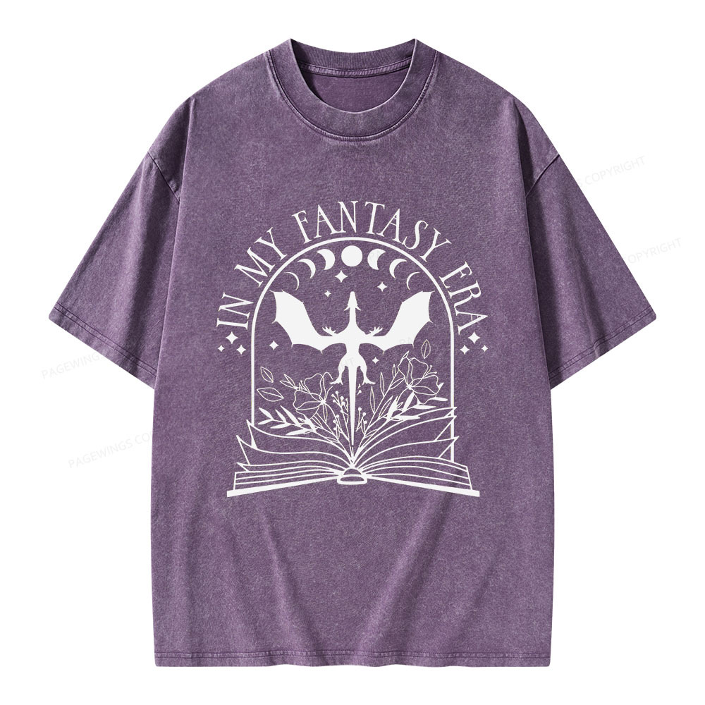 Pagewings In My Fantasy Era Unisex Washed T-shirt