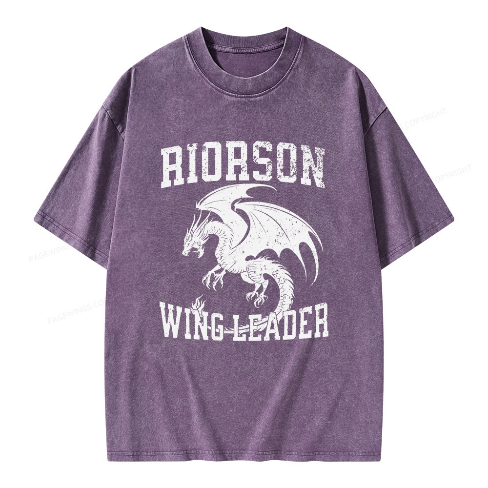 Pagewings Riorson Wing-Leader Unisex Washed T-shirt