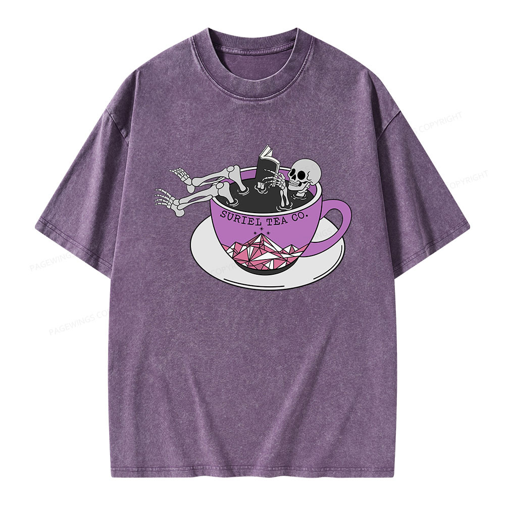 Pagewings Suriel Tea Co Unisex Washed T-shirt
